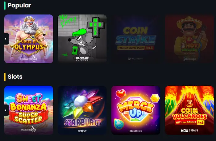 Spiny Bet Casino games