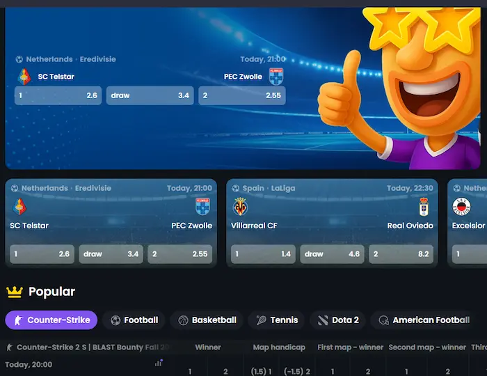 Spiny Bet Casino sport